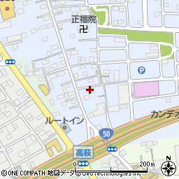 栃木県佐野市高萩町369周辺の地図