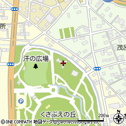 伊勢崎市　いせさき市民のもり公園周辺の地図
