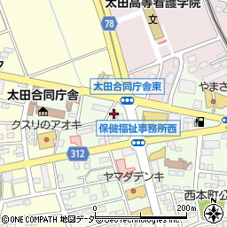 岡田食堂周辺の地図