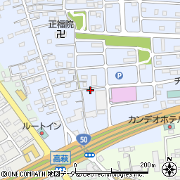 栃木県佐野市高萩町150周辺の地図