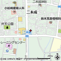 茨城県筑西市二木成1033周辺の地図