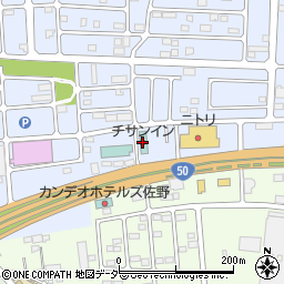 チサンイン佐野藤岡インター周辺の地図