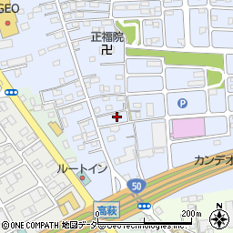 栃木県佐野市高萩町366周辺の地図