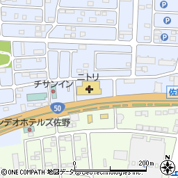 栃木県佐野市高萩町1343周辺の地図