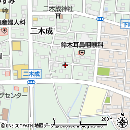 茨城県筑西市二木成1958周辺の地図