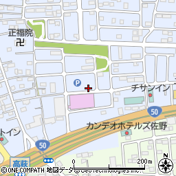 栃木県佐野市高萩町1230周辺の地図
