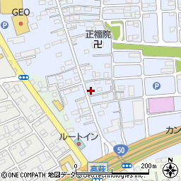 栃木県佐野市高萩町364周辺の地図