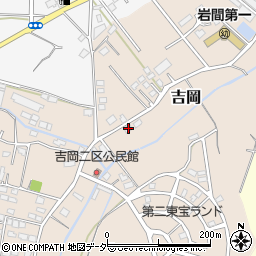 茨城県笠間市吉岡173周辺の地図