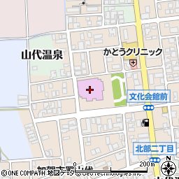 加賀市文化会館周辺の地図