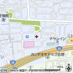 栃木県佐野市高萩町155周辺の地図