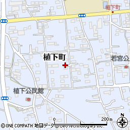 栃木県佐野市植下町周辺の地図