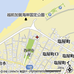 石川県加賀市塩屋町ハ118周辺の地図