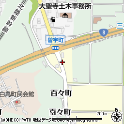 石川県加賀市曽宇町ヱ周辺の地図