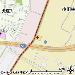 ニラク結城小田林店周辺の地図