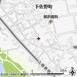 群馬県高崎市下佐野町668-8周辺の地図