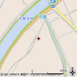 石川県加賀市三木町チ周辺の地図