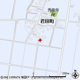 栃木県佐野市君田町306周辺の地図