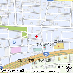 栃木県佐野市高萩町1233周辺の地図