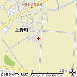 石川県加賀市上野町ヌ周辺の地図