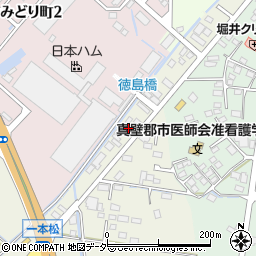 茨城県筑西市一本松1548-2周辺の地図
