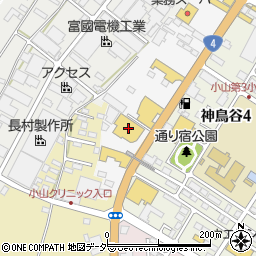 ネッツトヨタ栃木小山店周辺の地図