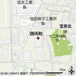 群馬県太田市別所町360-1周辺の地図