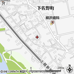 群馬県高崎市下佐野町668-6周辺の地図