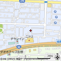 栃木県佐野市高萩町1336周辺の地図