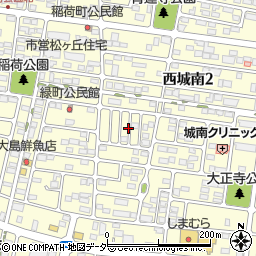 栃木県小山市西城南2丁目21周辺の地図