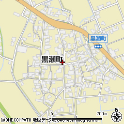 石川県加賀市黒瀬町（ホ）周辺の地図