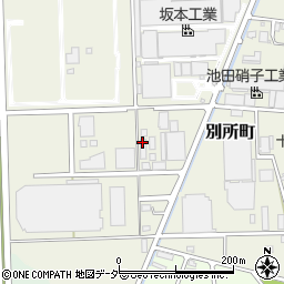 群馬県太田市別所町周辺の地図