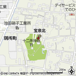 宝泉北　幼稚園周辺の地図