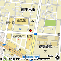 マクドナルド伊勢崎茂呂店周辺の地図