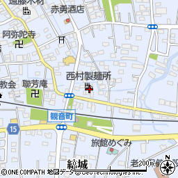 西村製麺所周辺の地図