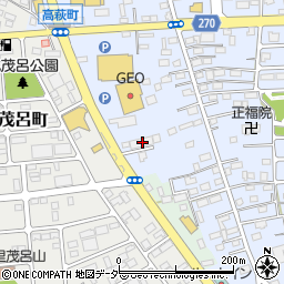 栃木県佐野市高萩町399周辺の地図