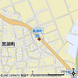 石川県加賀市黒瀬町ヘ周辺の地図
