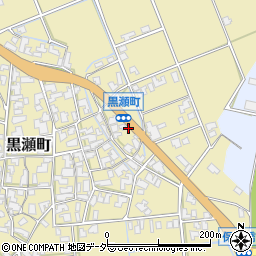 石川県加賀市黒瀬町（ヘ）周辺の地図