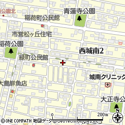 栃木県小山市西城南2丁目15周辺の地図