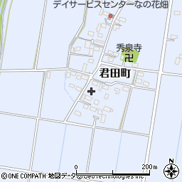 栃木県佐野市君田町301周辺の地図