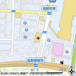 コジマ×ビックカメラ佐野店周辺の地図