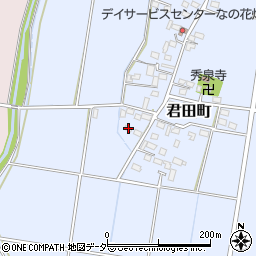 栃木県佐野市君田町178周辺の地図