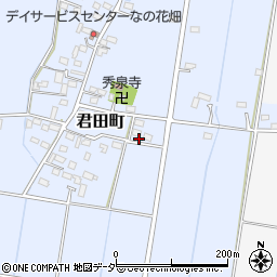 栃木県佐野市君田町373周辺の地図