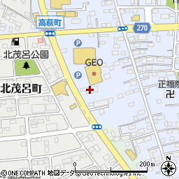栃木県佐野市高萩町405周辺の地図