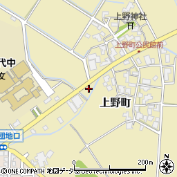 石川県加賀市上野町（ソ）周辺の地図