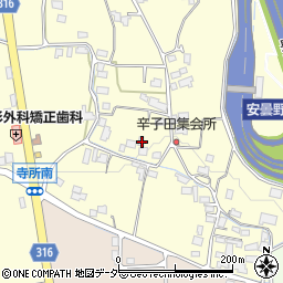 長野県安曇野市豊科南穂高寺所161周辺の地図