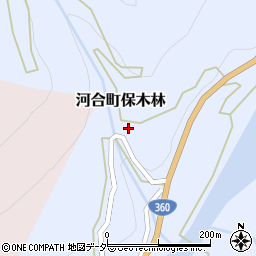 岐阜県飛騨市河合町保木林周辺の地図
