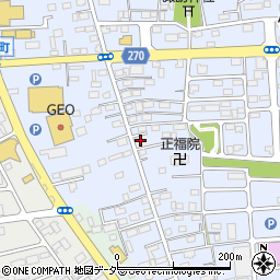 栃木県佐野市高萩町348周辺の地図
