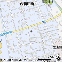 群馬県高崎市台新田町197周辺の地図