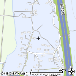 栃木県佐野市西浦町周辺の地図