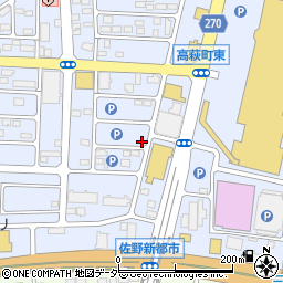 栃木県佐野市高萩町1328周辺の地図